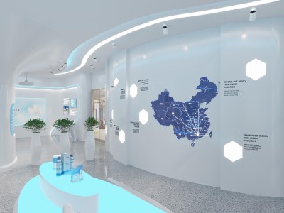 现代医疗用品展厅3D模型下载